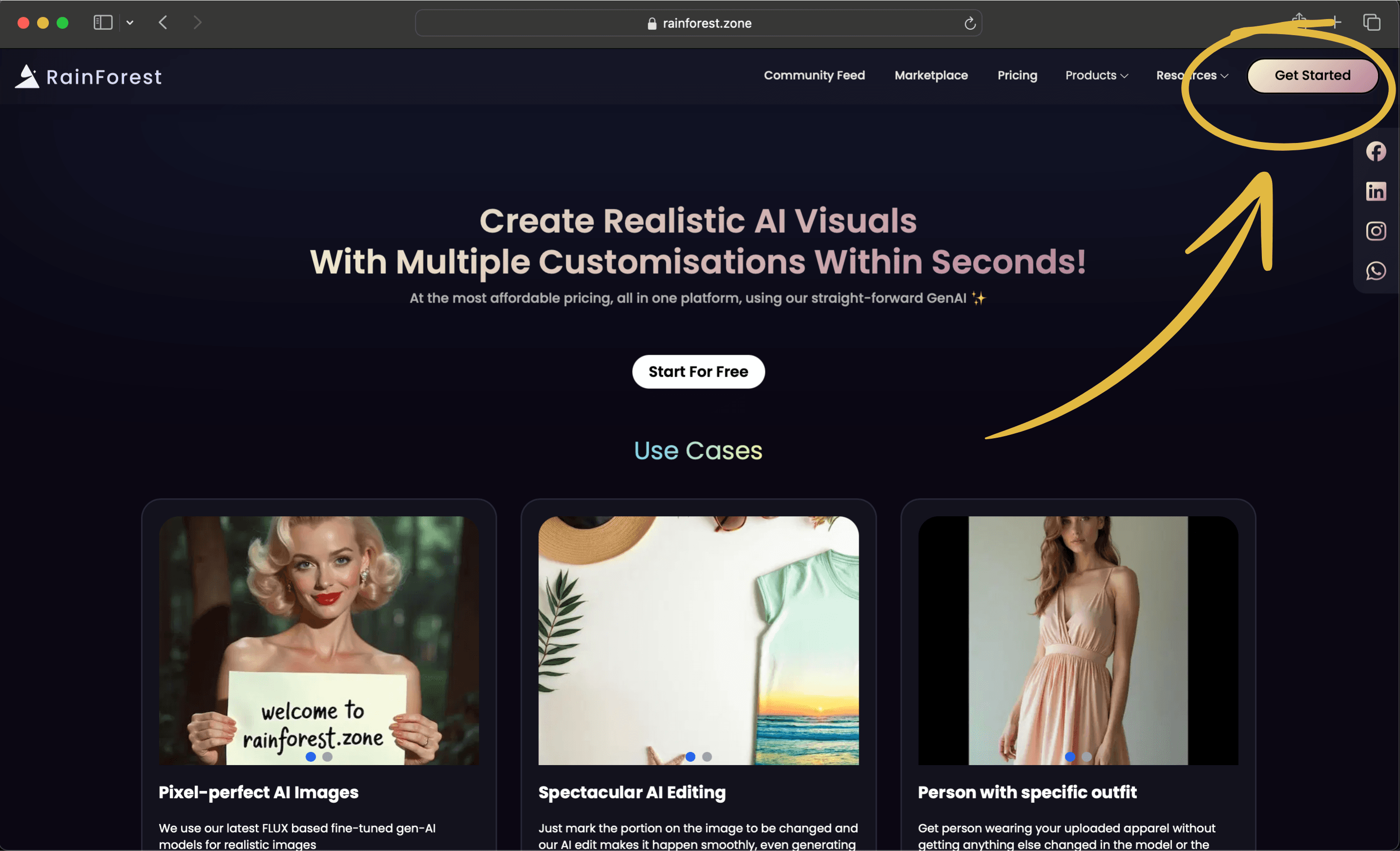 howToGenerateStep-Get Started on RainForest.zone.